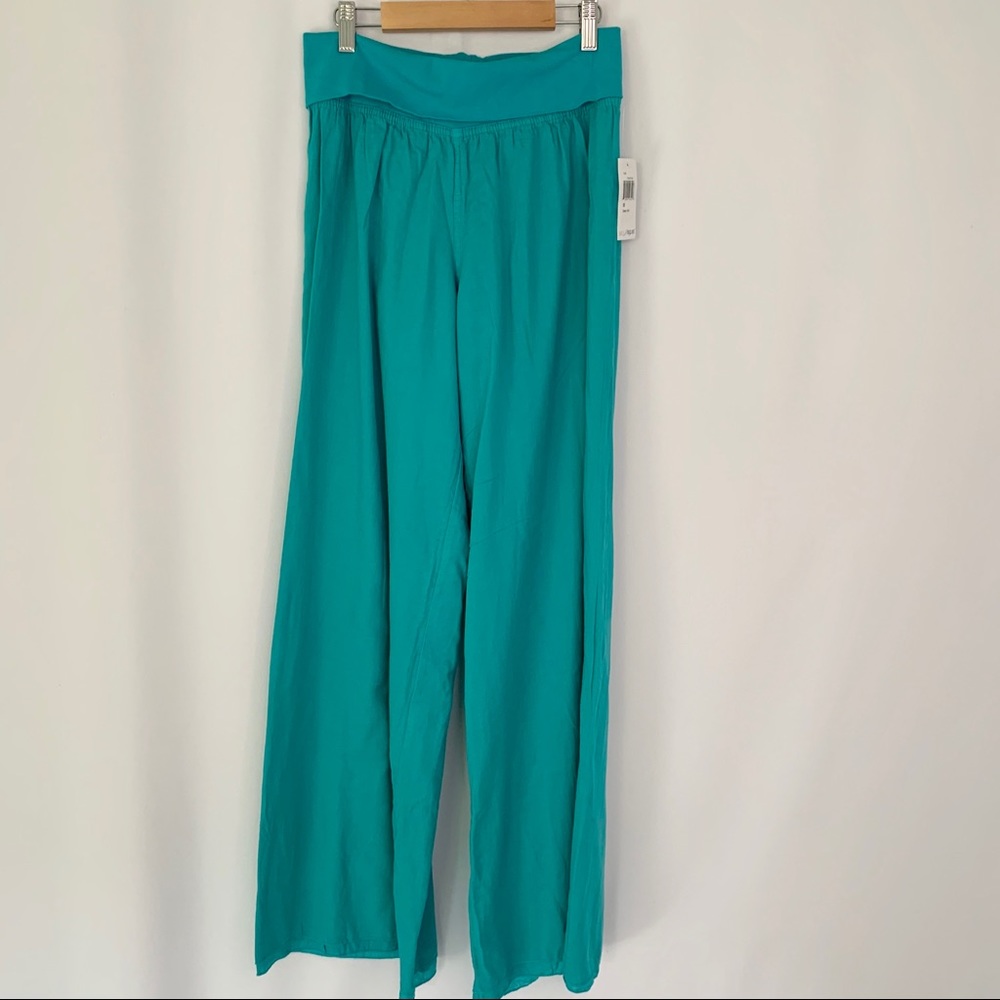 NWT Hard Tail Turquoise Flowing Pants M